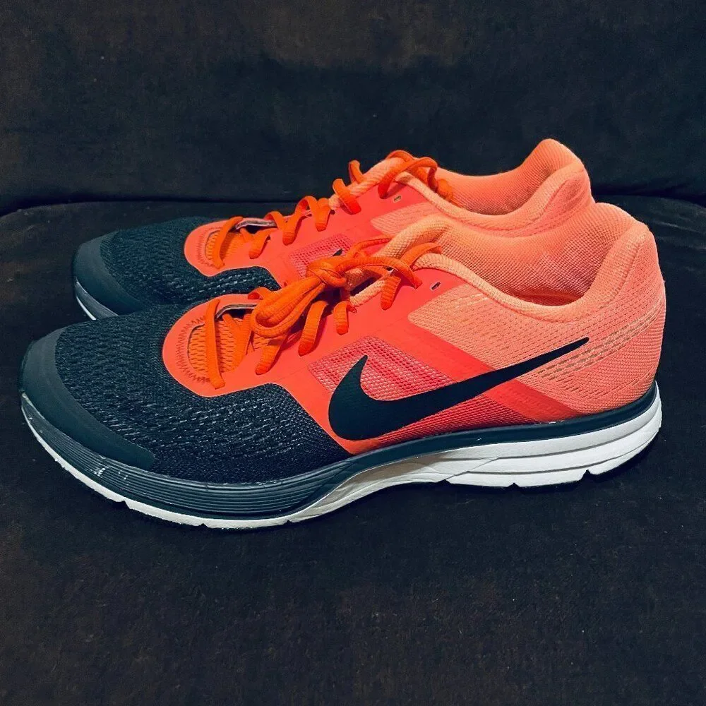 NIKE AIR PEGASUS+ 30 Mandarin Orange Charcoal Grey Salmon Mens 11 US 45 EUR